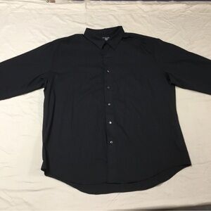 XXL Van Heusen Classic Black Dress Shirt, Excellent condition